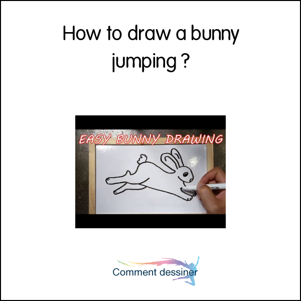 How to draw a bunny jumping